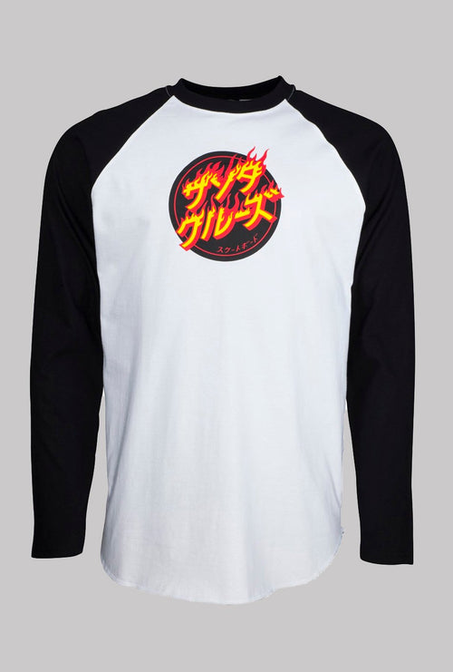 Santa Cruz Flaming Japanese Dot tee