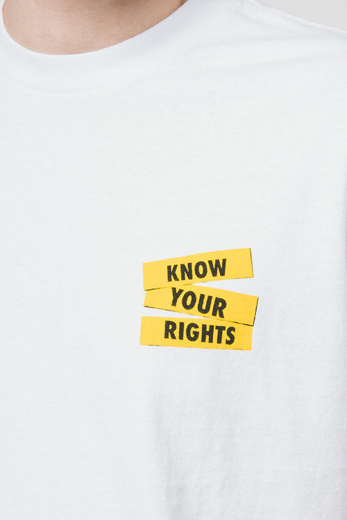 Brixton Know Your Rights White T-shirt