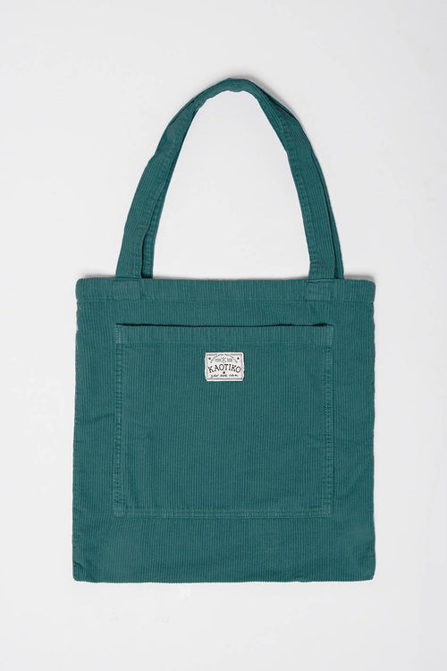 Tote Bag Corduroy Jade