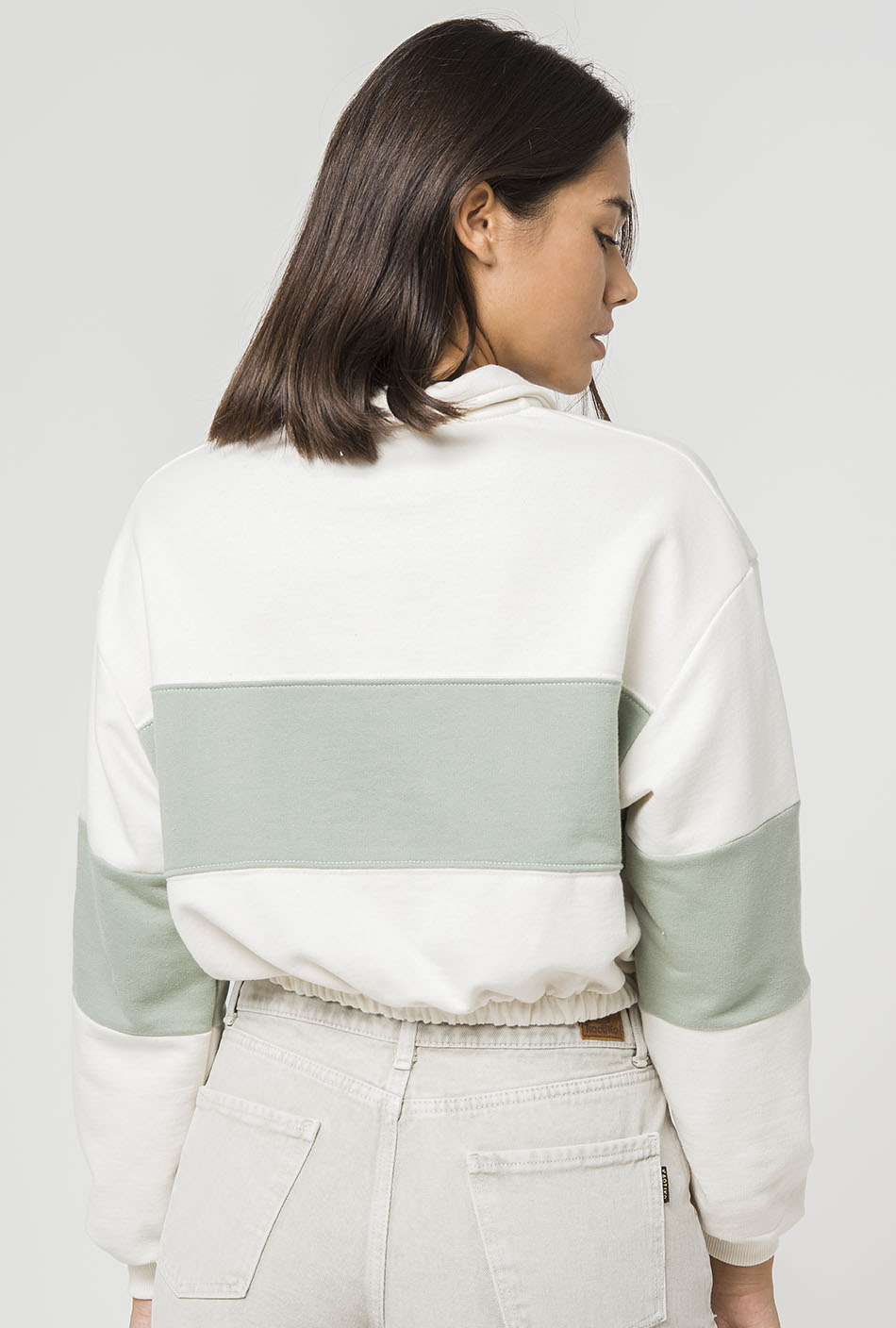 Gaynor Offfwhite/ Fresh Green sweatshirt