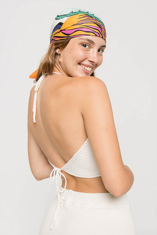 Formentera strappy crochet top