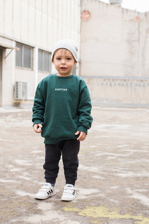 Basic Green Sweatshirt Kid