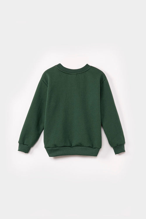 Basic Green Sweatshirt Kid