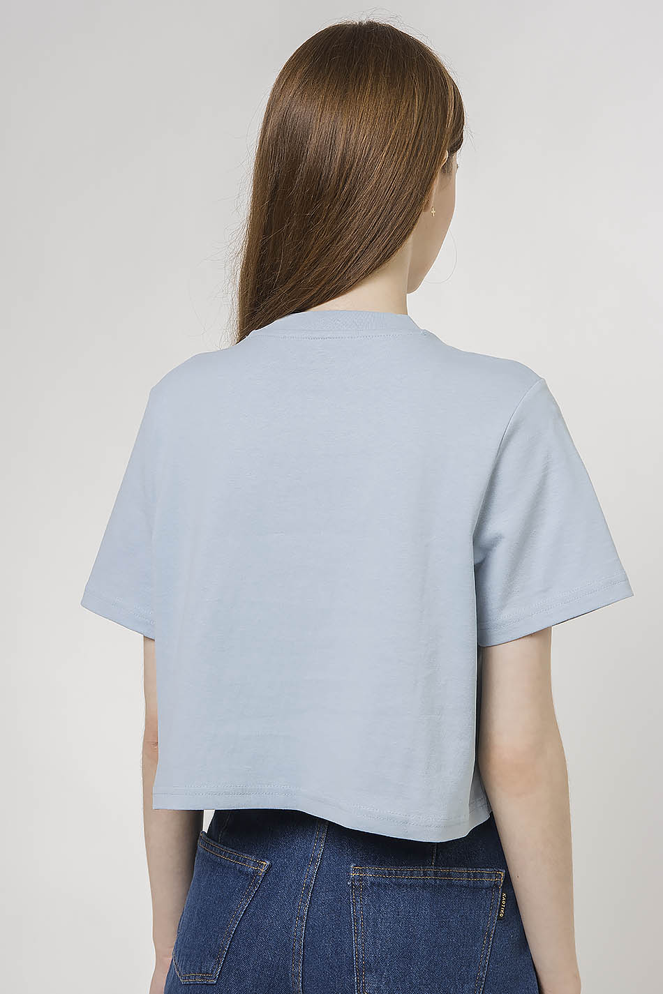 Camiseta Crop Dickies PorterDale azul