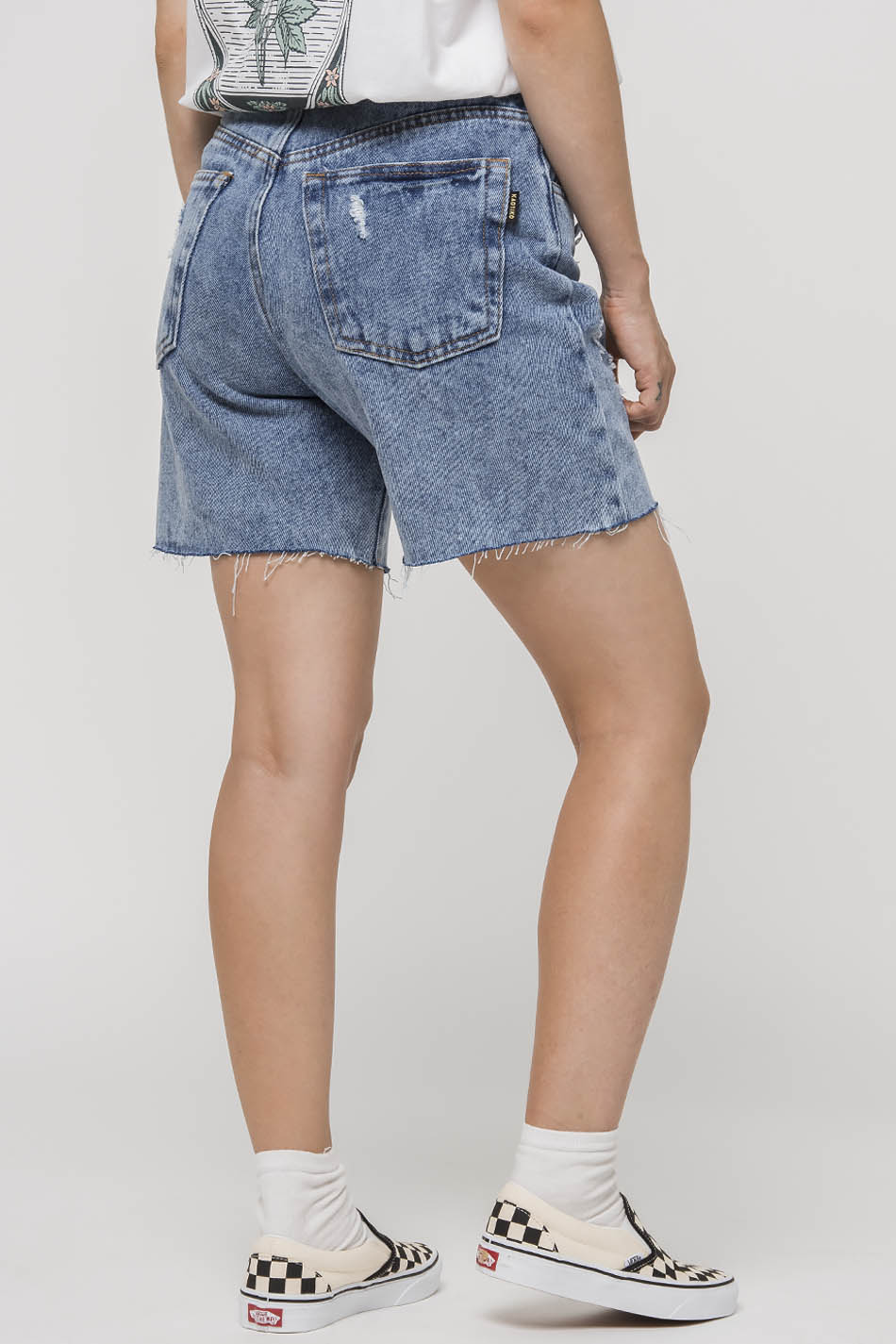 Vintage Denim Mid Shorts