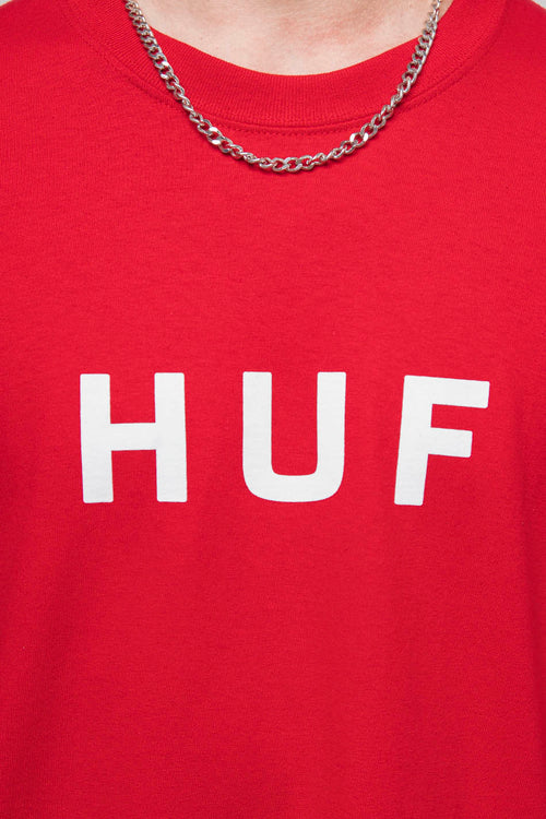 HUF OG Logo Red T-Shirt