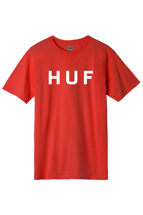 HUF OG Logo T-shirt rouge