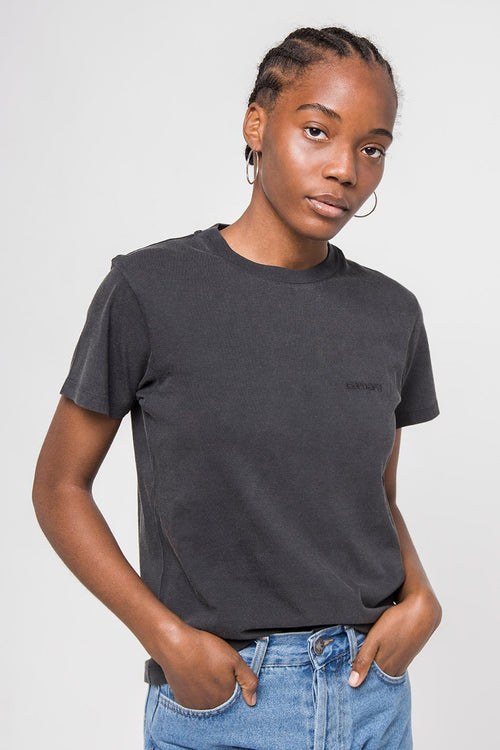 Camiseta Carhartt WIP Mosby Negro Lavado
