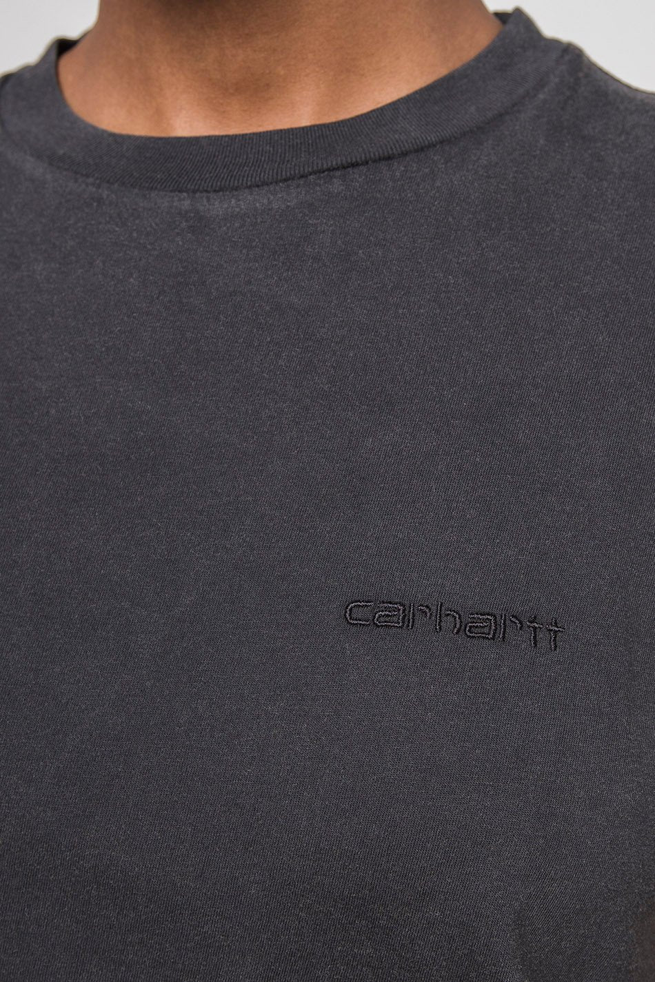 Camiseta Carhartt WIP Mosby Negro Lavado