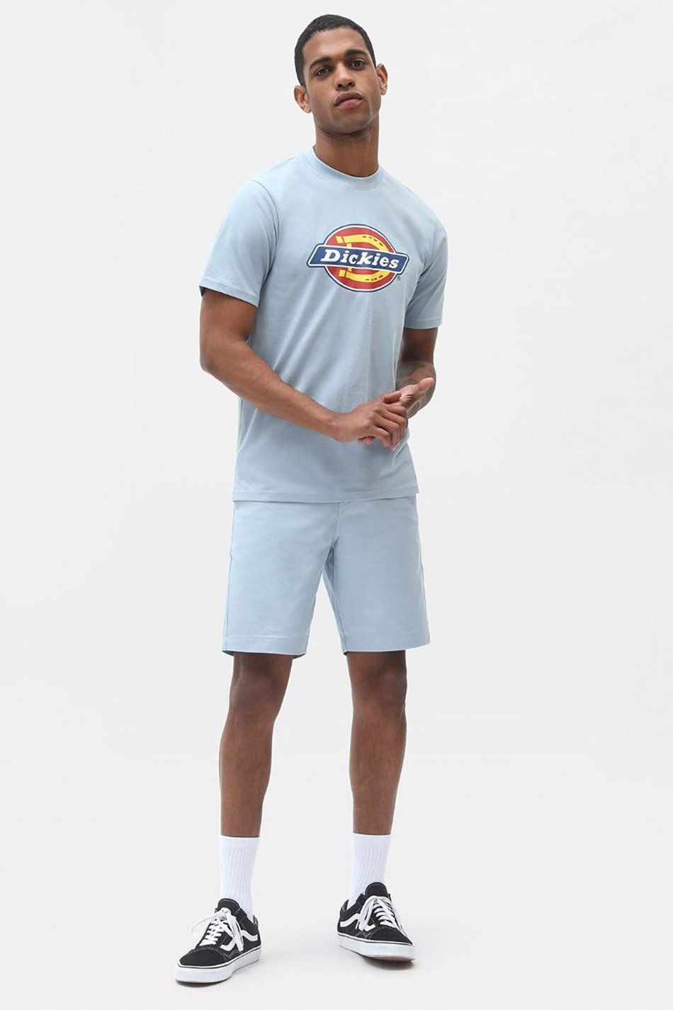 Dickies Logo Icon Blue Fog T-shirt