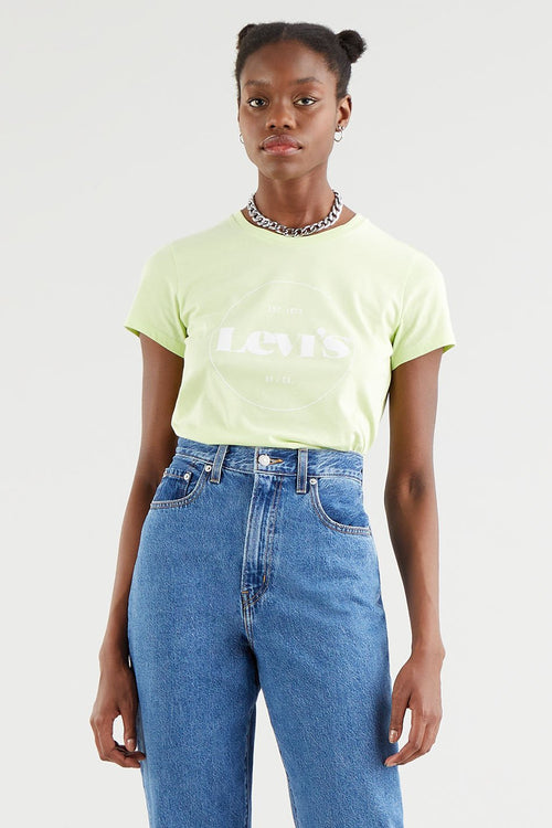 T-Shirt Levi's The Perfect Circle Logo Shadow Lime