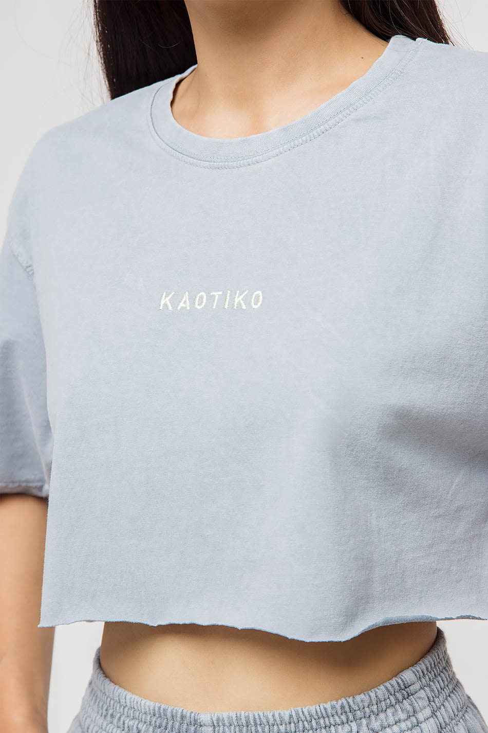 T-shirt Cropped Kaotiko Acero