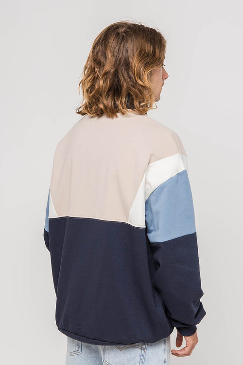 Colin Navy/Beige Sweatshirt