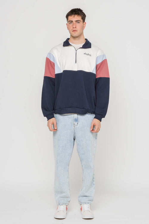 Sudadera Colin Marino/ Baby Blue/ Granate