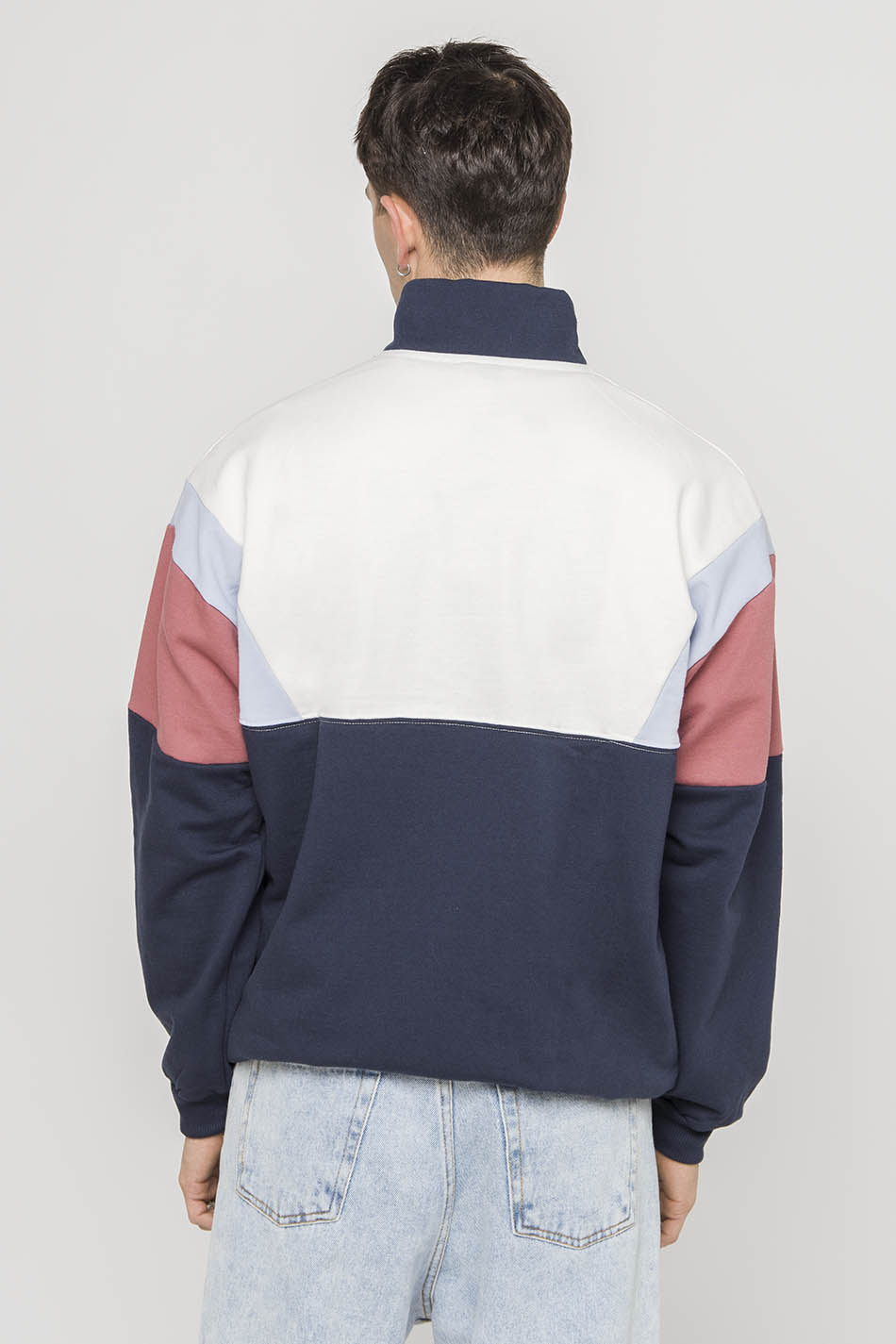 Sudadera Colin Marino/ Baby Blue/ Granate