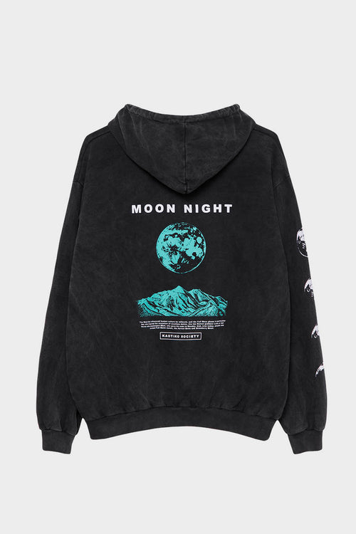 Black Moon Night Washed Sweatshirt