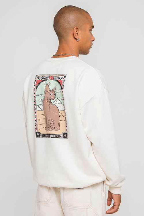 Egyptian Cat Ivory Sweatshirt