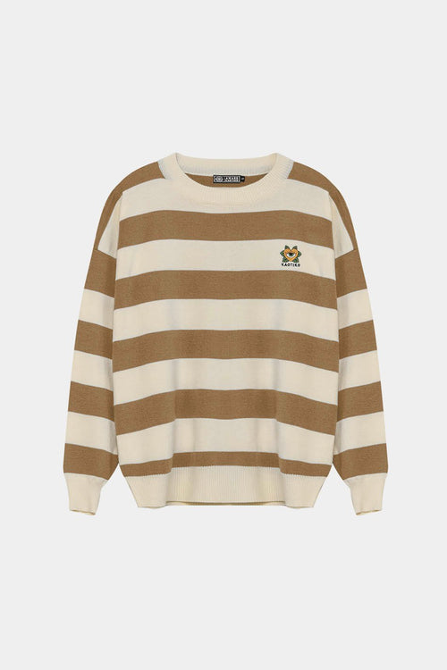 Anibal Stripes Pullover Beige