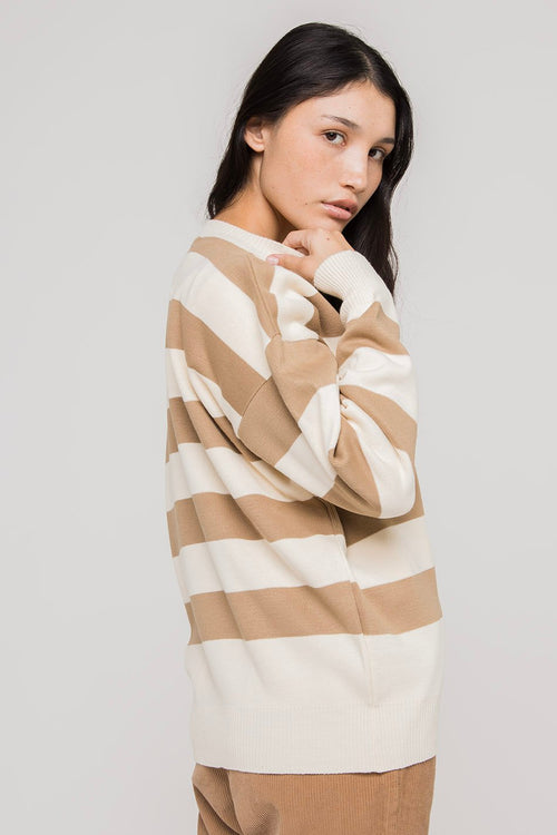 Anibal Stripes Pullover Beige