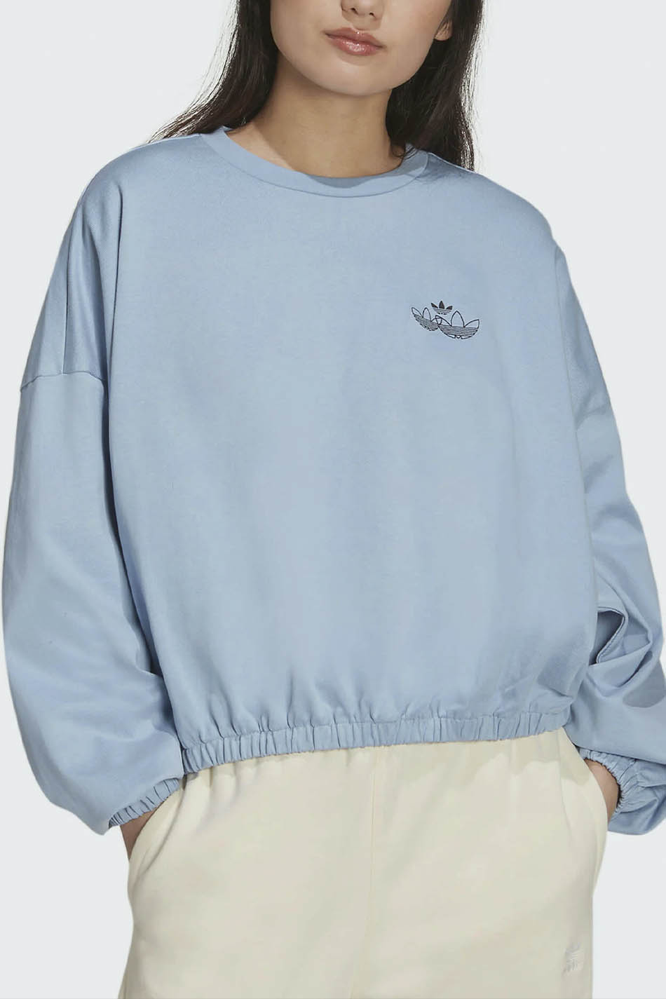 Adidas Triple Trefoil Sky Sweatshirt