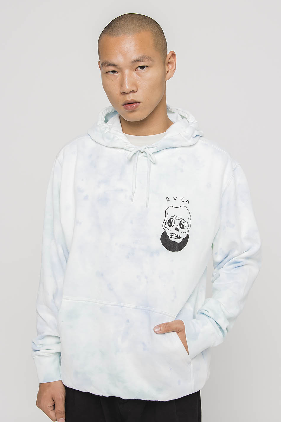 Sudadera  Capucha RVCA Benji Skull Blumble Tie Dye