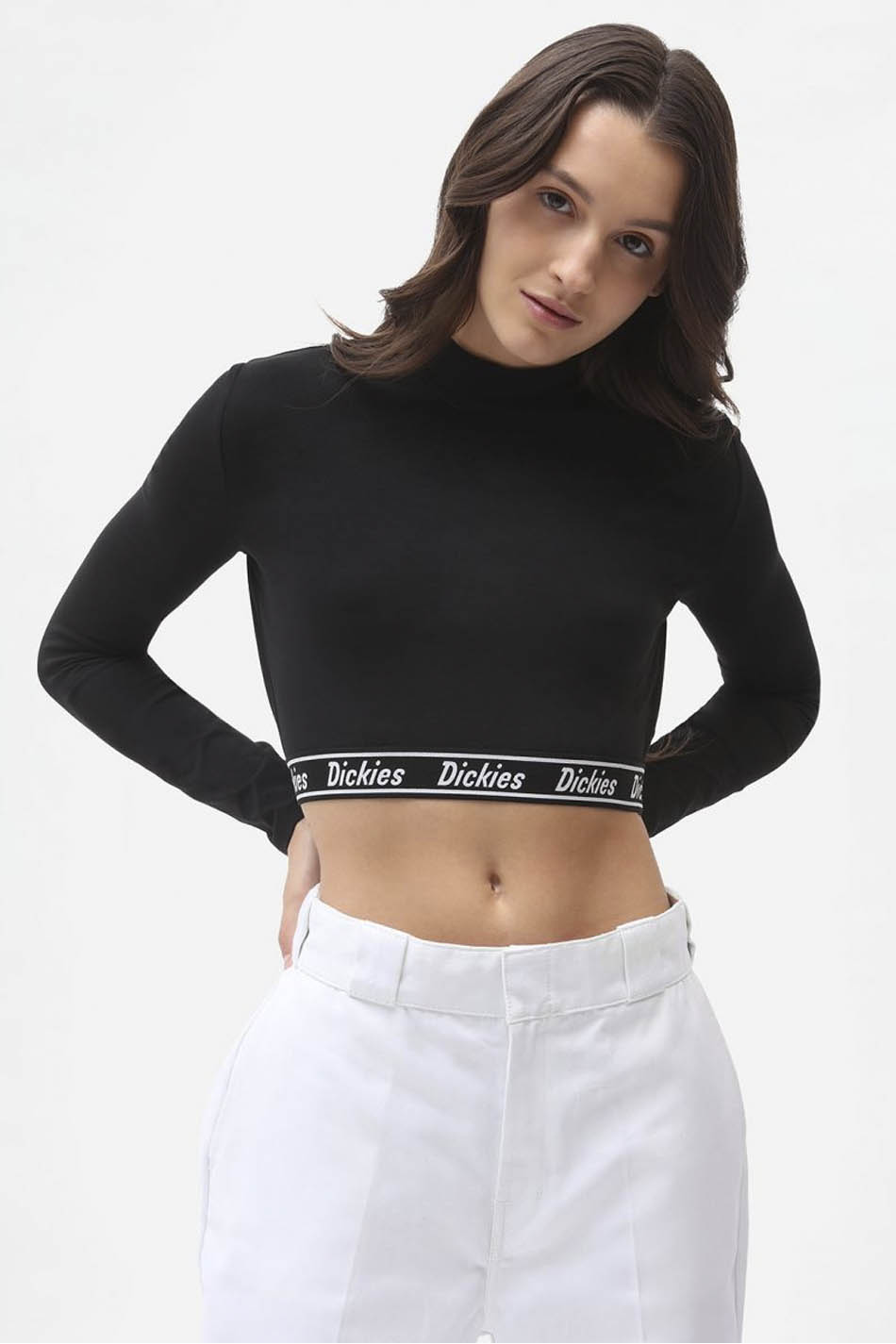 Dickies Petersburg Cropped Black T-shirt