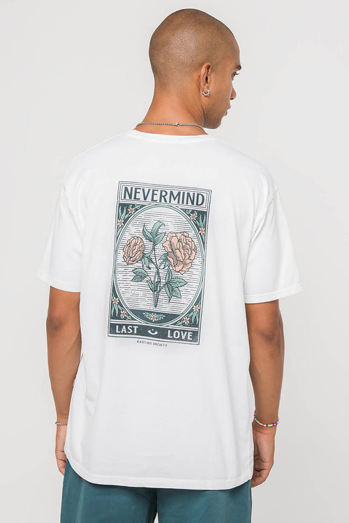 Camiseta Washed Nevermind Blanca