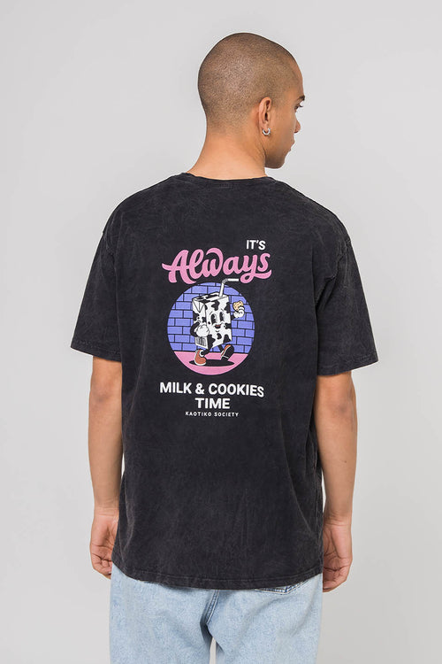 Camiseta Washed Milk and Cookies