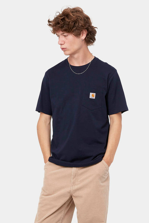 Dark Navy Carhartt WIP Shirt Pocket T-shirt