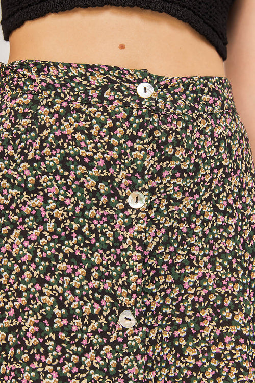 Flowers Midi Skirt