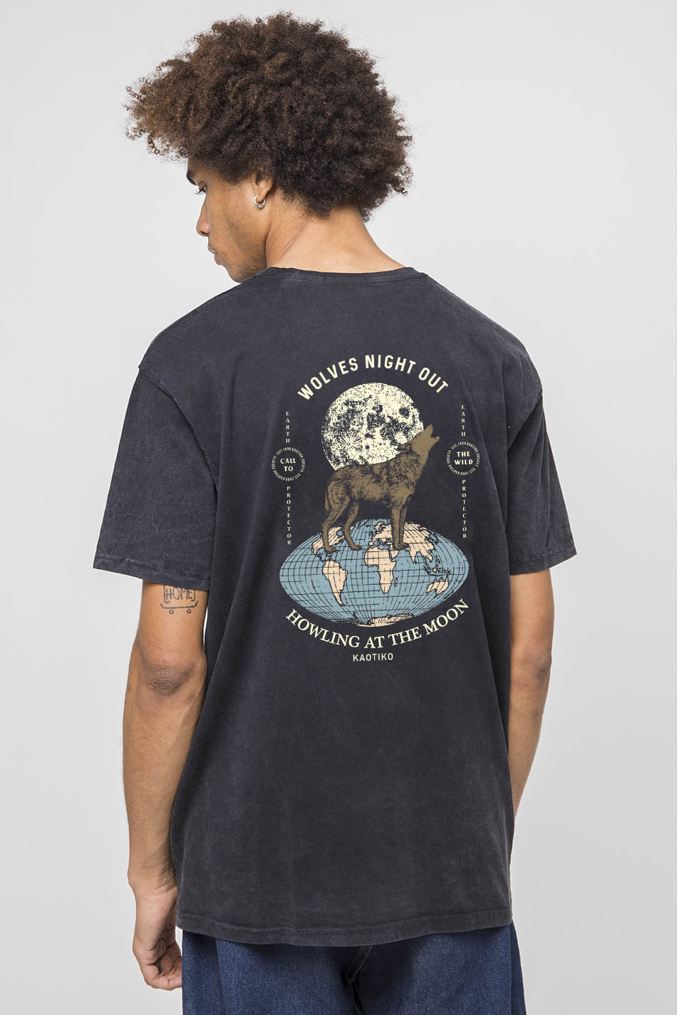 Washed Howling Wolves T-Shirt