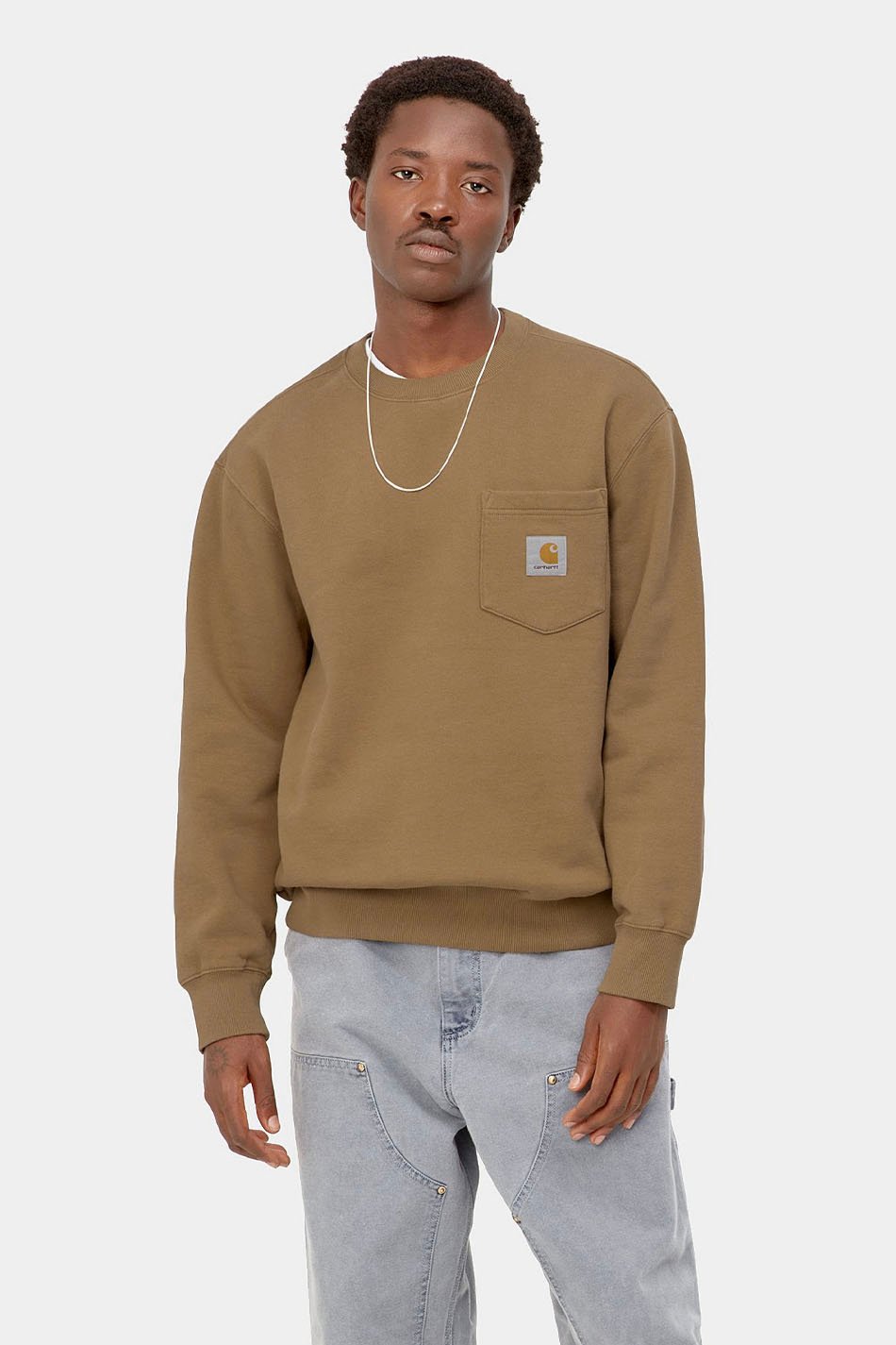 Carhartt brown sweatshirt hotsell