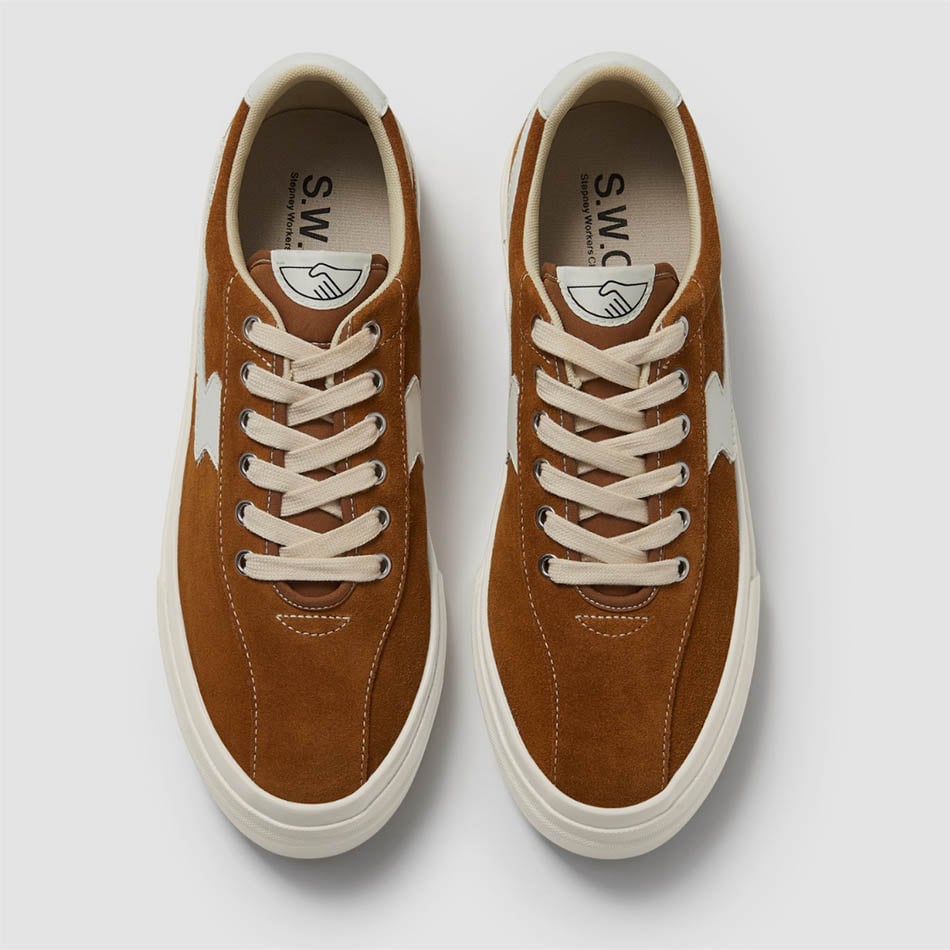 Tan-White S.W.C Dellows S-Strike Trainers