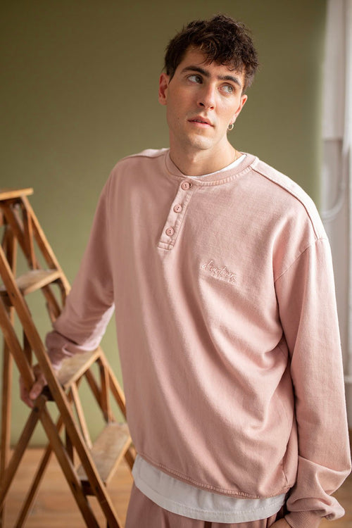 Palid Pink Helmer Washed Sweatshirt
