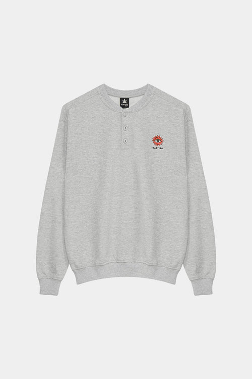 Sun Eye Buttons Sweatshirt