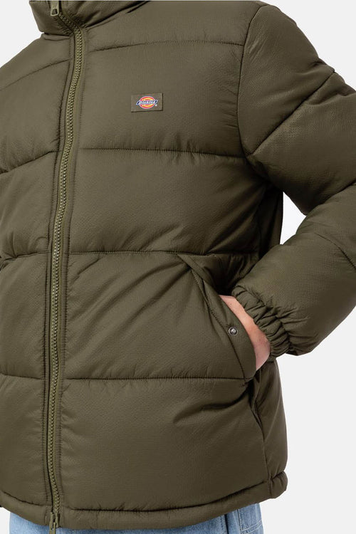 Green Dickies Waldenburg Puffer Jacket