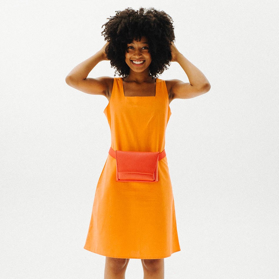 Red Walk With Me Belt Bag