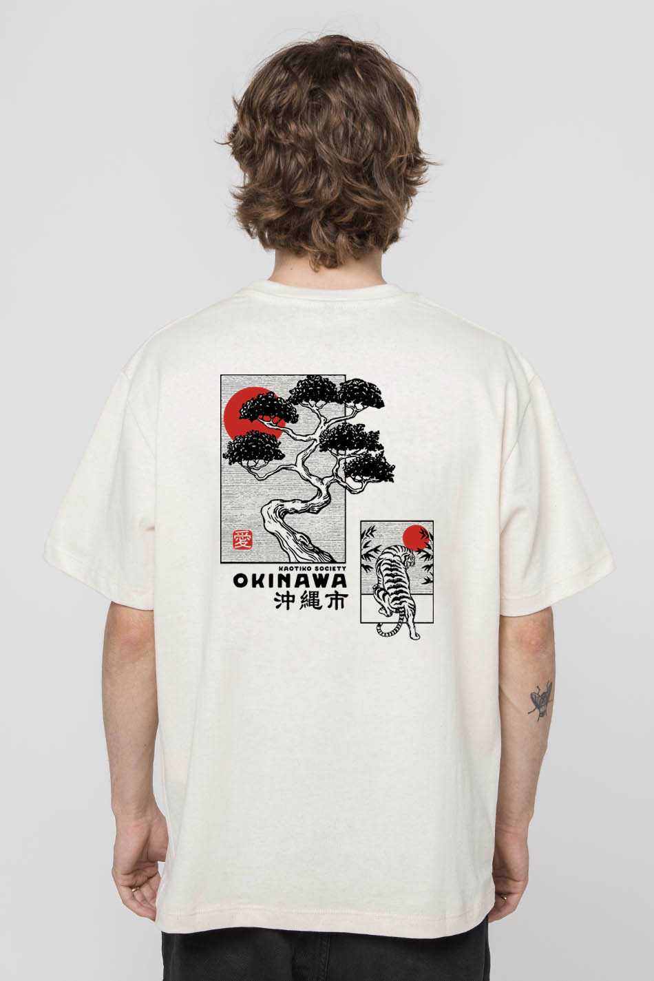 Camiseta Washed Okinawa Japan Organic