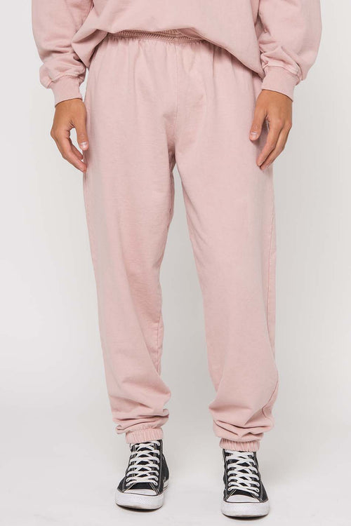 Pink Detroit Washed Jogging Bottoms