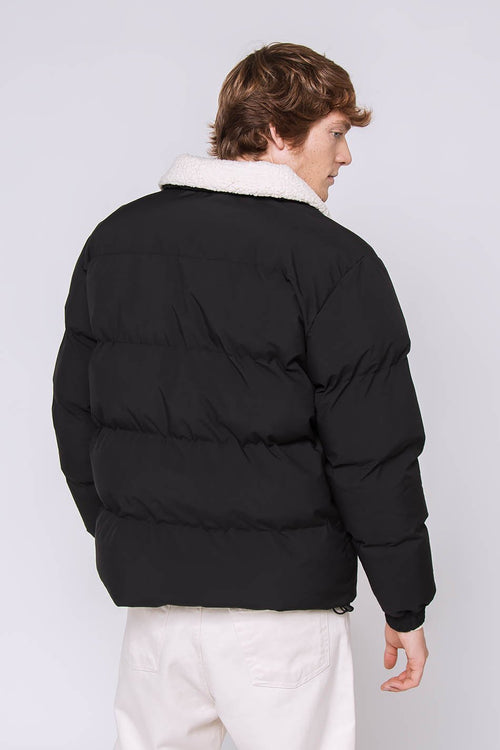 Heart Black Puffer Jacket