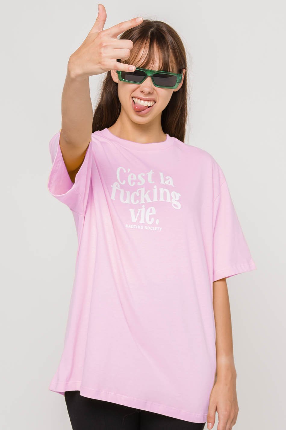 C'est La Vie Bubblegum Pink T-Shirt