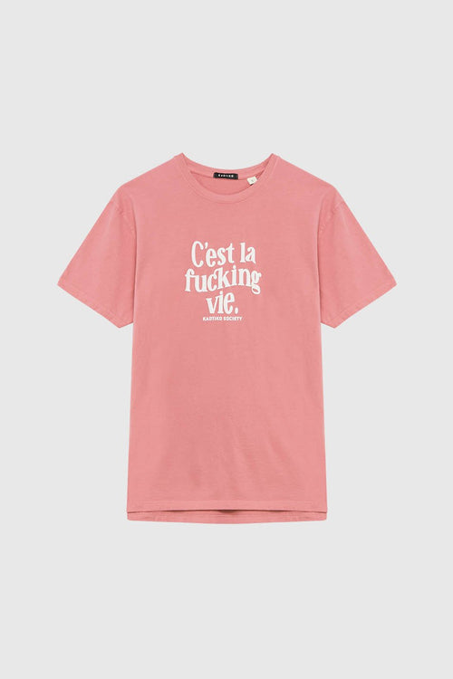 Camisetas Washed C'est La Vie Pink