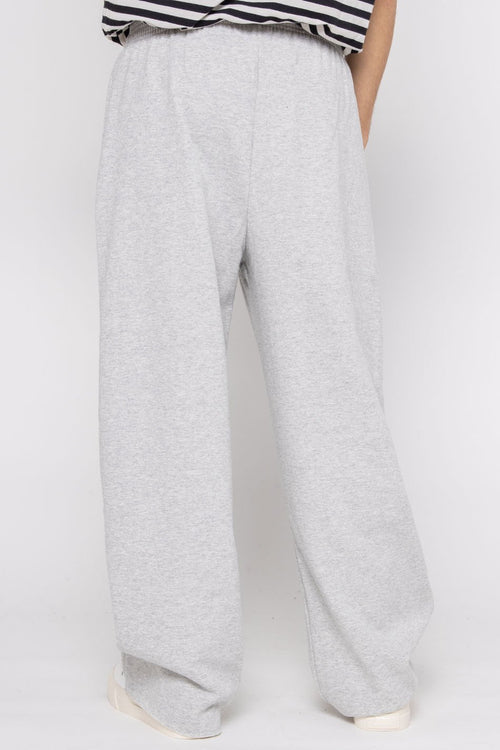 Wide Leg Tracksuit Pants Grey