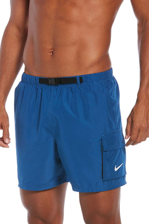 Nike Belted Packable Blue Swimsuit