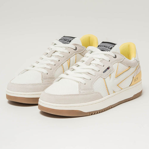 Kaotiko Boston White/ Yellow Sneakers