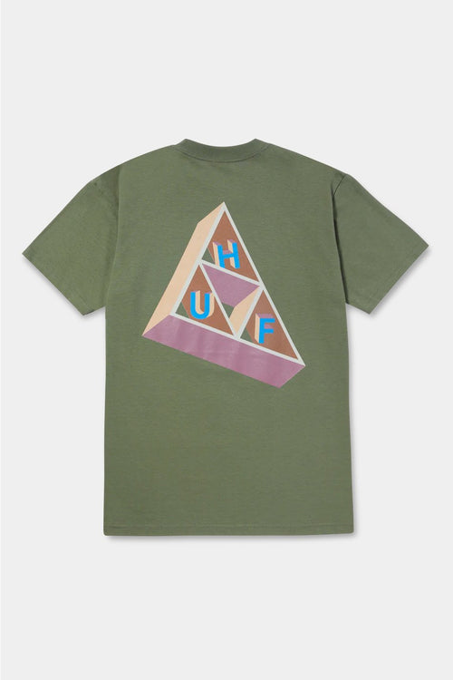 Camiseta Huf Based Triple Triangle Olive