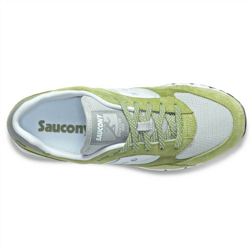 Green/White Saucony Shadow  Trainers