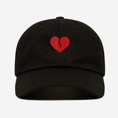 Black Broken Heart Cap