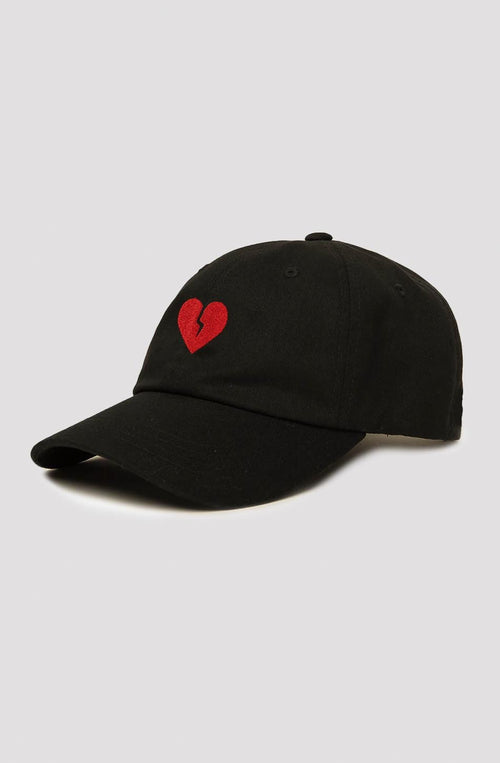 Black Broken Heart Cap