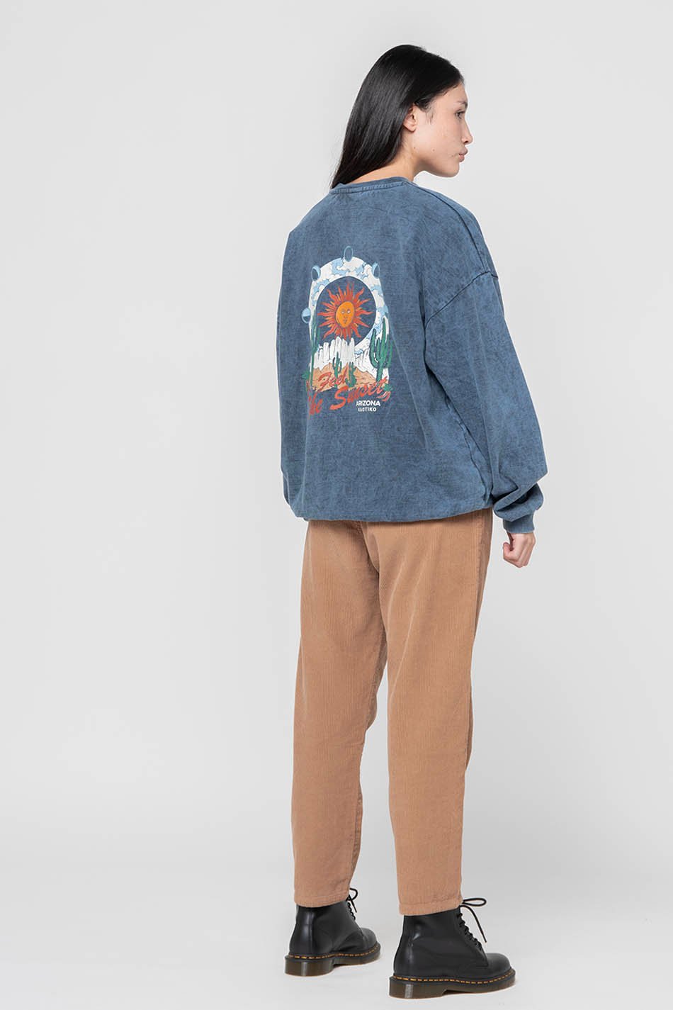 Sudadera Washed Sunset Navy